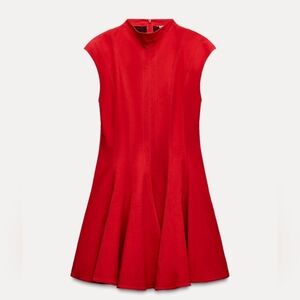 Zara Red Sleeveless Dress - Like New